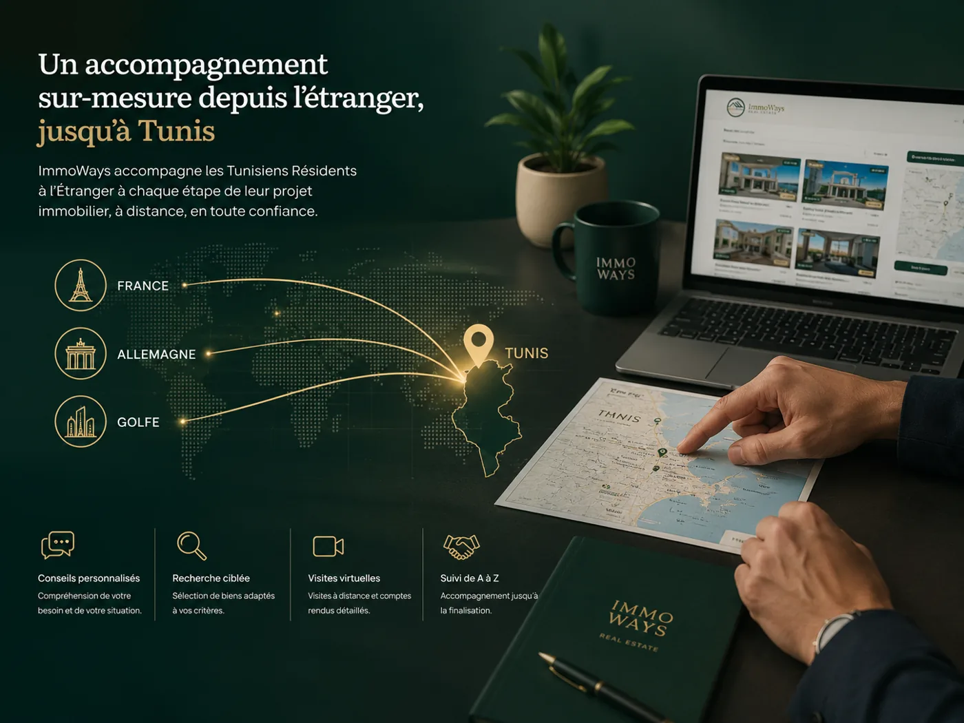 ImmoWays accompagne la diaspora tunisienne dans sa recherche immobilière depuis l'étranger